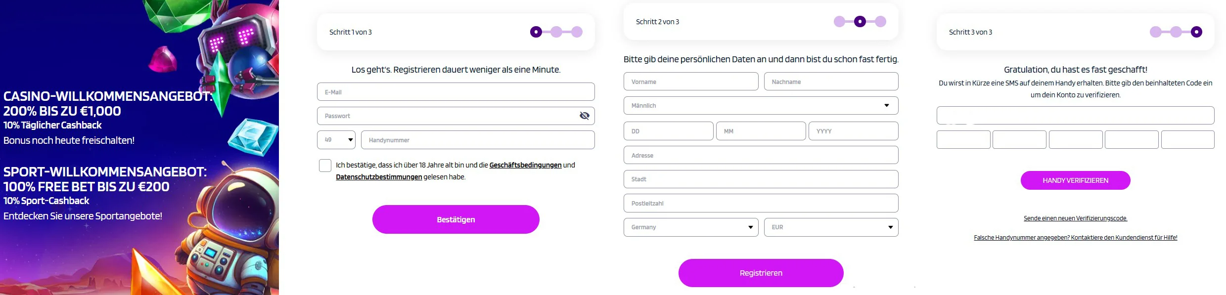 Wintari Casino Registrierung